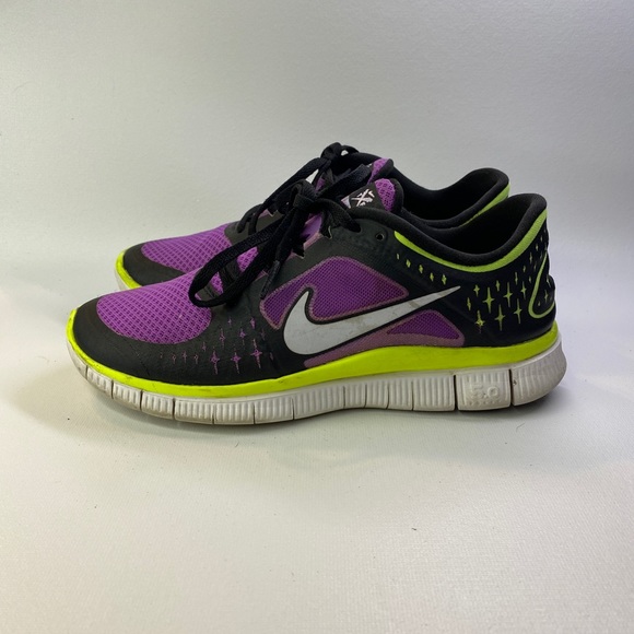 Nike Shoes - Nike Free Run Women’s US 6 Purple/Yellow 510643-533